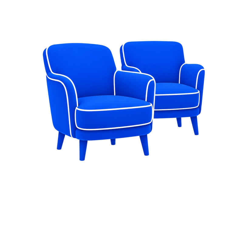 Chaise rembourrée (à la pièce)
