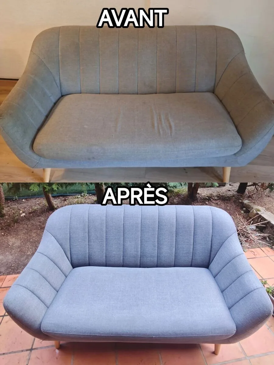 Nettoyage canapé à Toulouse — avant/après Clean&Fresh